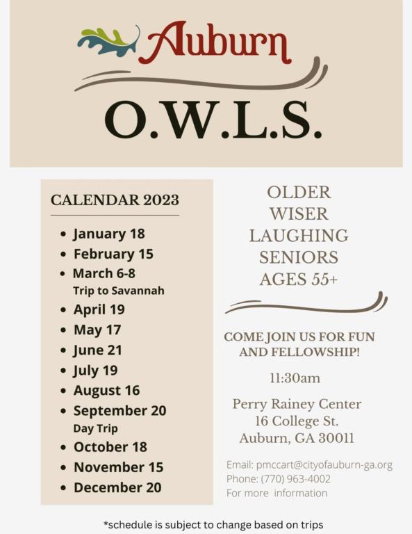 OWLS Calendar